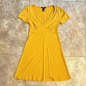 Mustard Yellow A-Line Dress from Forever 21